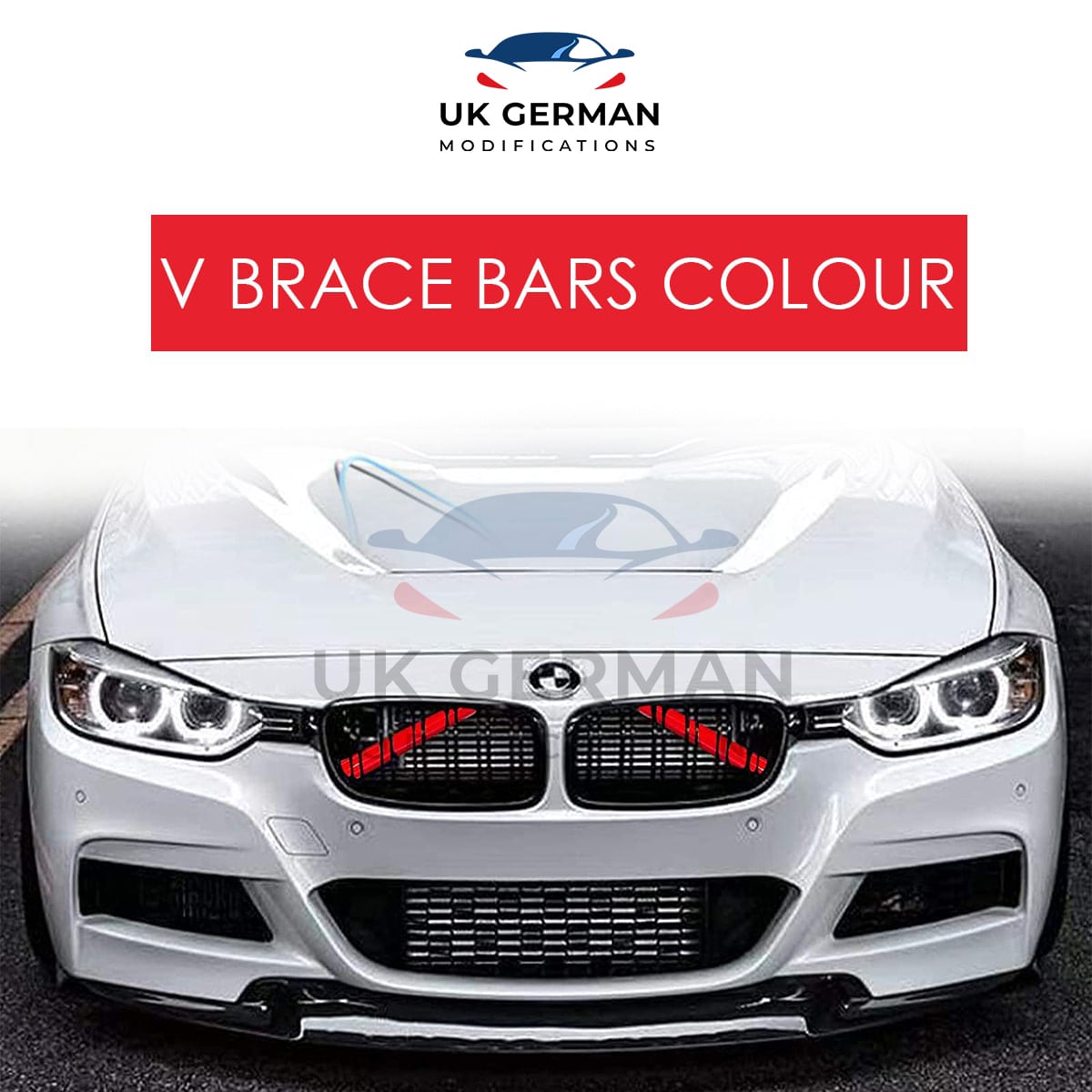 BMW Front Grill Color Wrap For Vbrace Bars » UK GERMAN MODIFICATIONS LIMITED